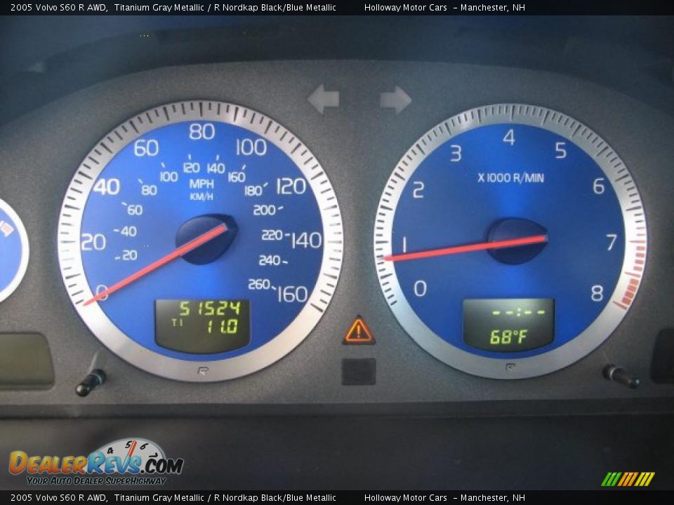 2005 Volvo S60 R AWD Titanium Gray Metallic / R Nordkap Black/Blue Metallic Photo #10