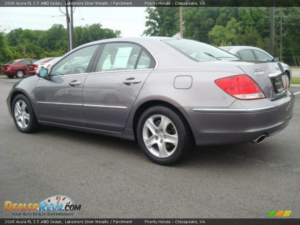 2006 Acura RL 3.5 AWD Sedan Lakeshore Silver Metallic / Parchment Photo #3