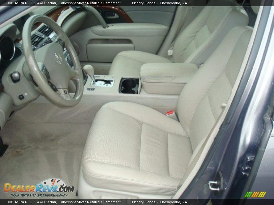 2006 Acura RL 3.5 AWD Sedan Lakeshore Silver Metallic / Parchment Photo #10