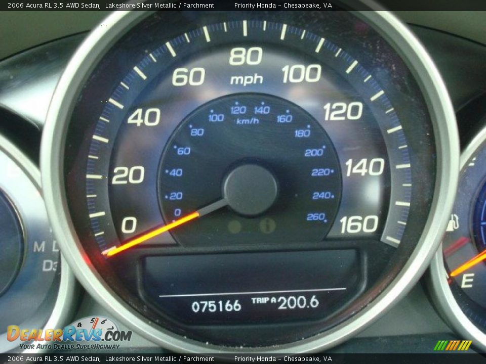 2006 Acura RL 3.5 AWD Sedan Lakeshore Silver Metallic / Parchment Photo #21