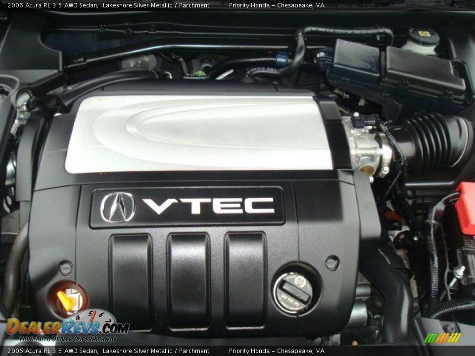2006 Acura RL 3.5 AWD Sedan Lakeshore Silver Metallic / Parchment Photo #27