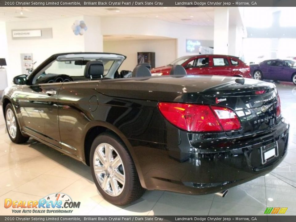 2010 Chrysler Sebring Limited Convertible Brilliant Black Crystal Pearl / Dark Slate Gray Photo #2