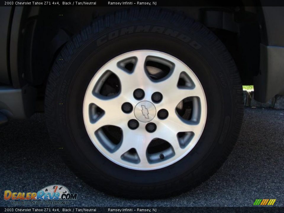 2003 Chevrolet Tahoe Z71 4x4 Black / Tan/Neutral Photo #4