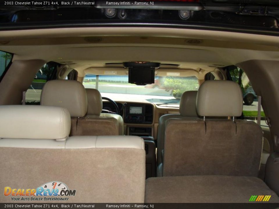 2003 Chevrolet Tahoe Z71 4x4 Black / Tan/Neutral Photo #7