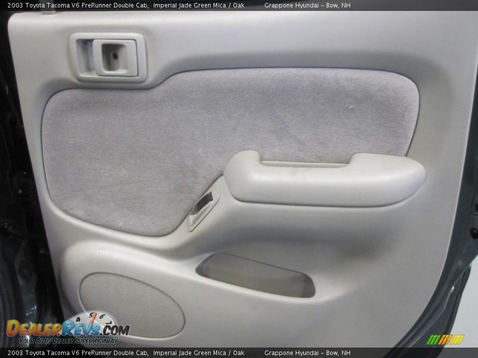 2003 Toyota Tacoma V6 PreRunner Double Cab Imperial Jade Green Mica / Oak Photo #7