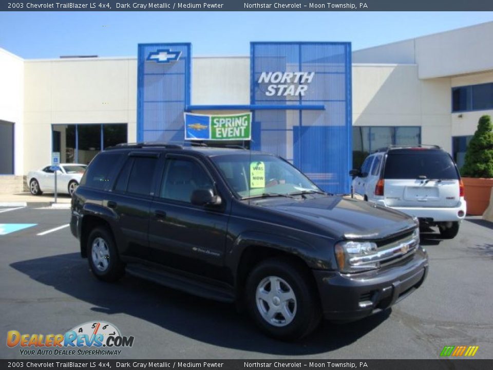 2003 Chevrolet TrailBlazer LS 4x4 Dark Gray Metallic / Medium Pewter Photo #1