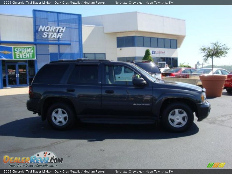 2003 Chevrolet TrailBlazer LS 4x4 Dark Gray Metallic / Medium Pewter Photo #2