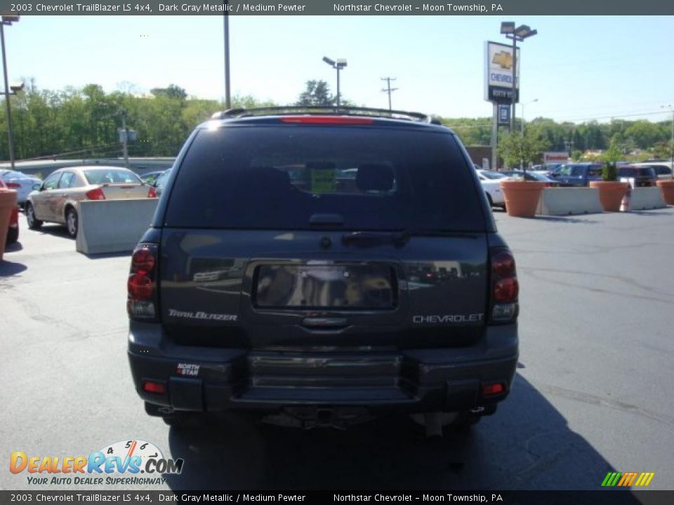 2003 Chevrolet TrailBlazer LS 4x4 Dark Gray Metallic / Medium Pewter Photo #4