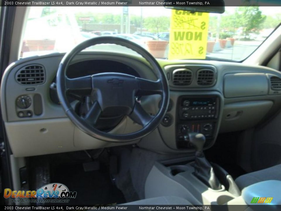 2003 Chevrolet TrailBlazer LS 4x4 Dark Gray Metallic / Medium Pewter Photo #12