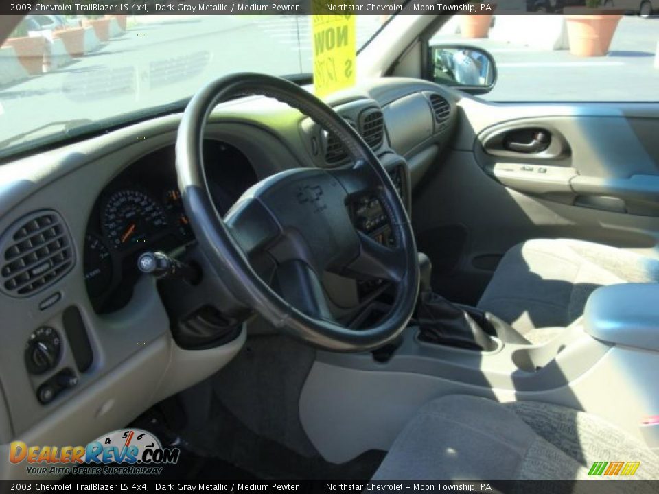 2003 Chevrolet TrailBlazer LS 4x4 Dark Gray Metallic / Medium Pewter Photo #15