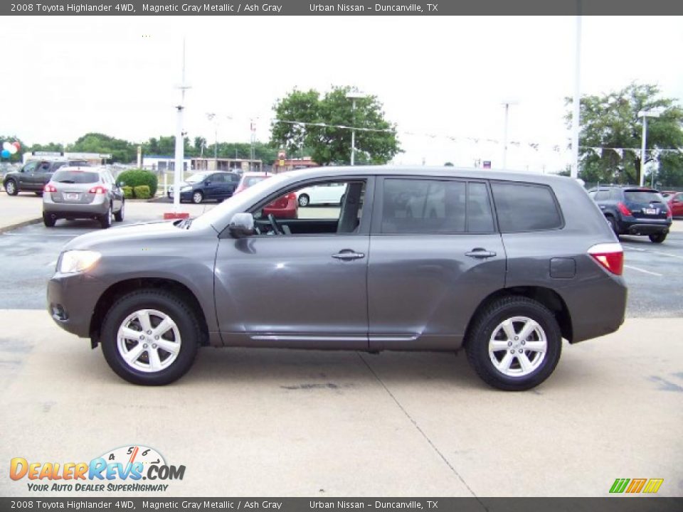 2008 Toyota Highlander 4WD Magnetic Gray Metallic / Ash Gray Photo #1