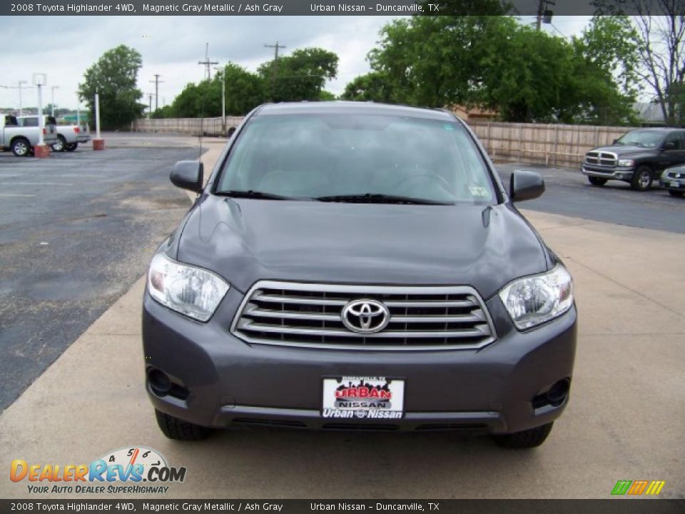 2008 Toyota Highlander 4WD Magnetic Gray Metallic / Ash Gray Photo #2