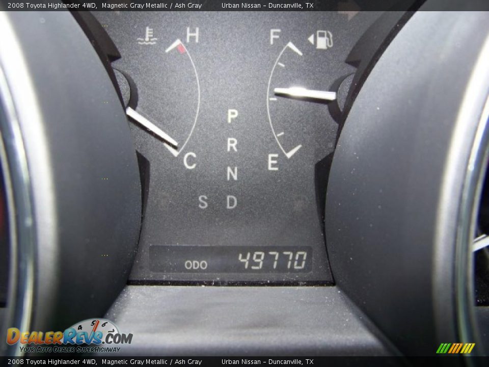2008 Toyota Highlander 4WD Magnetic Gray Metallic / Ash Gray Photo #12