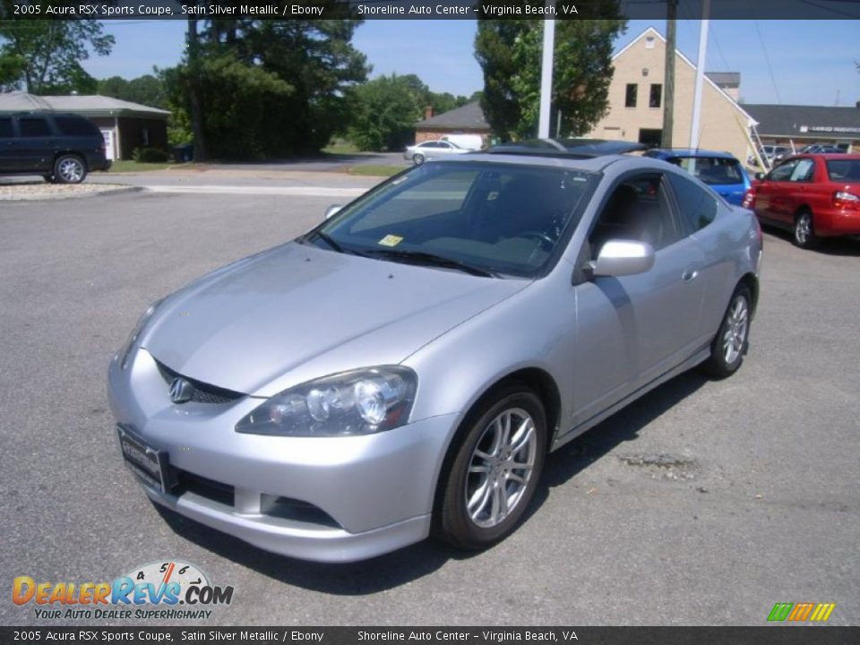 2005 Acura RSX Sports Coupe Satin Silver Metallic / Ebony Photo #1