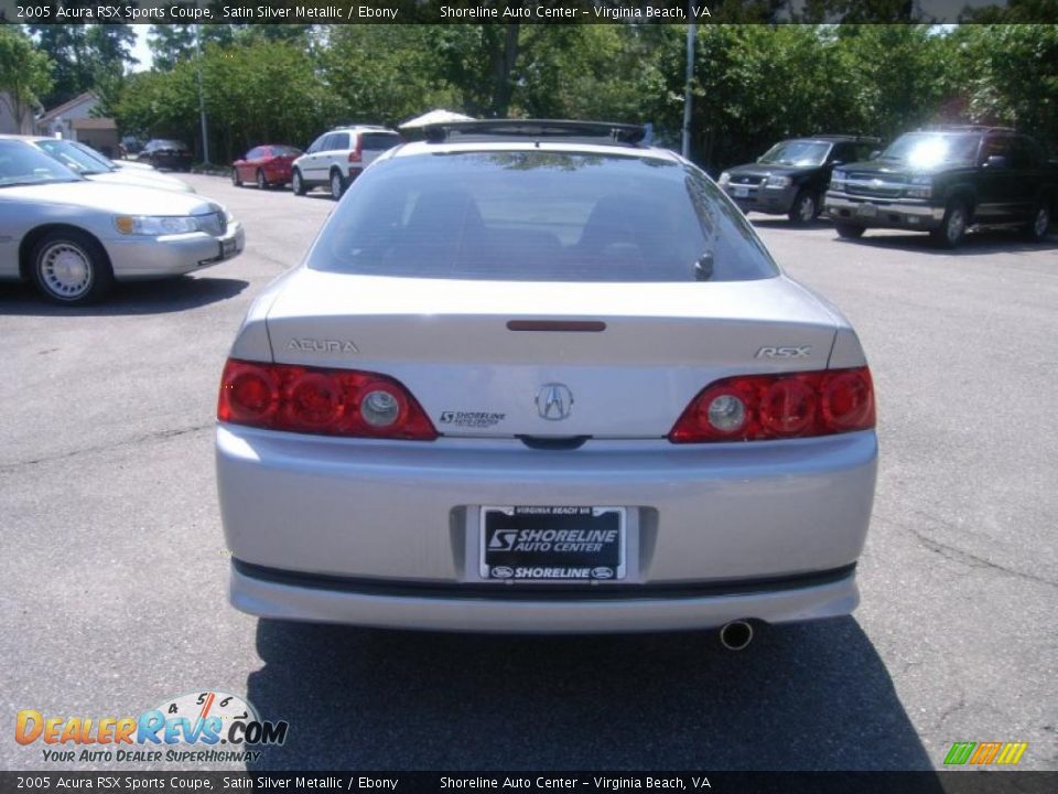 2005 Acura RSX Sports Coupe Satin Silver Metallic / Ebony Photo #4