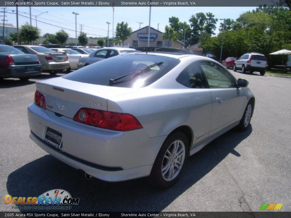 2005 Acura RSX Sports Coupe Satin Silver Metallic / Ebony Photo #5