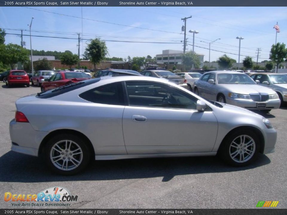 2005 Acura RSX Sports Coupe Satin Silver Metallic / Ebony Photo #6