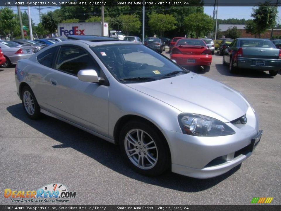 2005 Acura RSX Sports Coupe Satin Silver Metallic / Ebony Photo #7