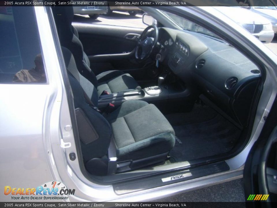 2005 Acura RSX Sports Coupe Satin Silver Metallic / Ebony Photo #13