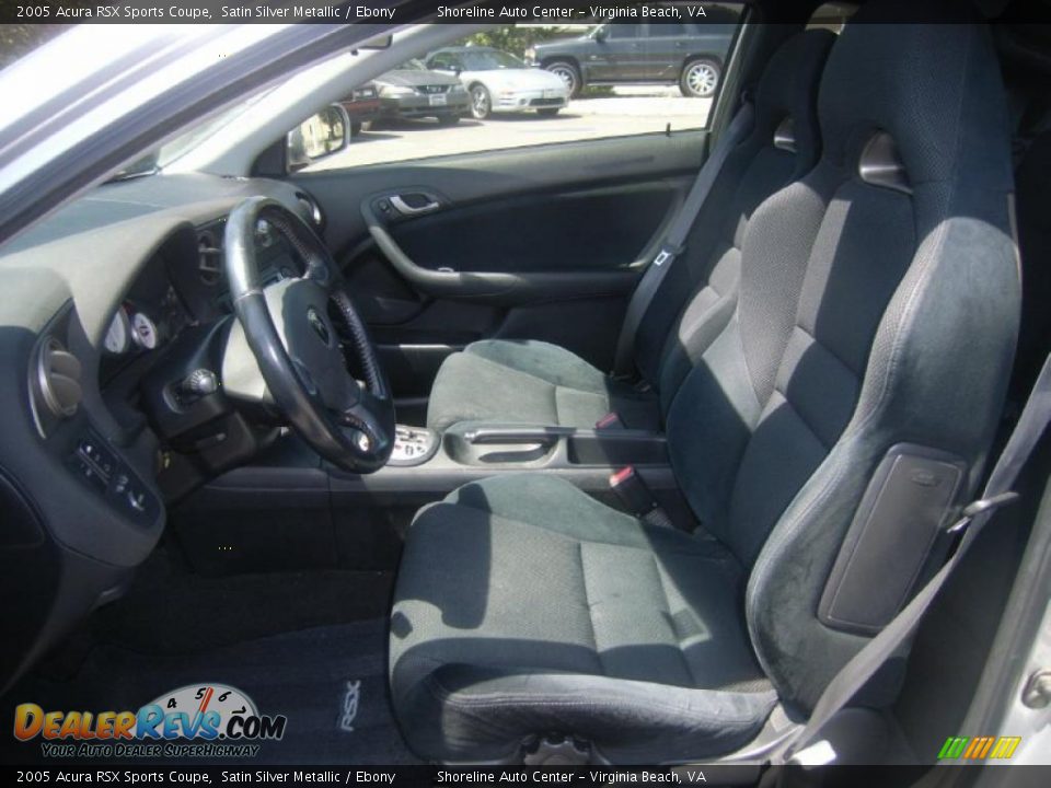 2005 Acura RSX Sports Coupe Satin Silver Metallic / Ebony Photo #15