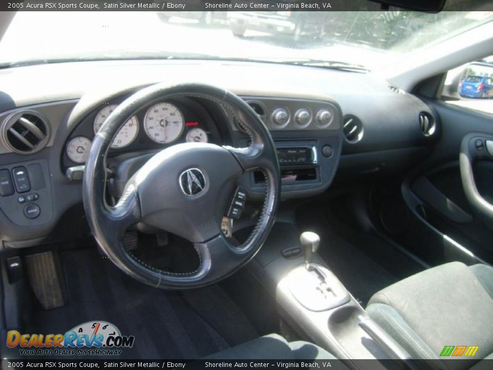 2005 Acura RSX Sports Coupe Satin Silver Metallic / Ebony Photo #16