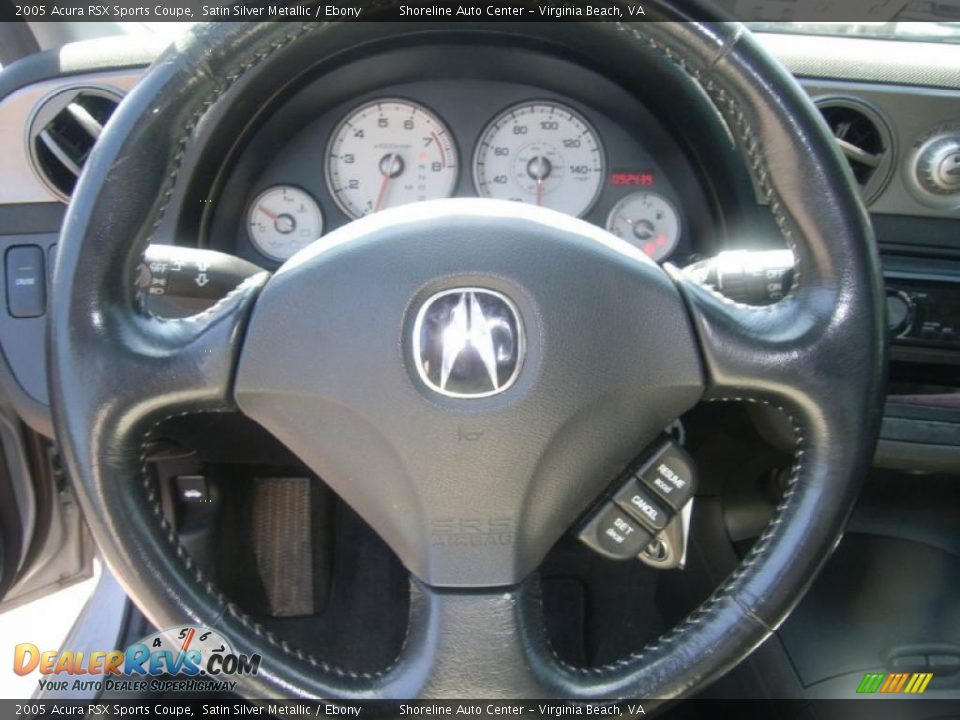 2005 Acura RSX Sports Coupe Satin Silver Metallic / Ebony Photo #18