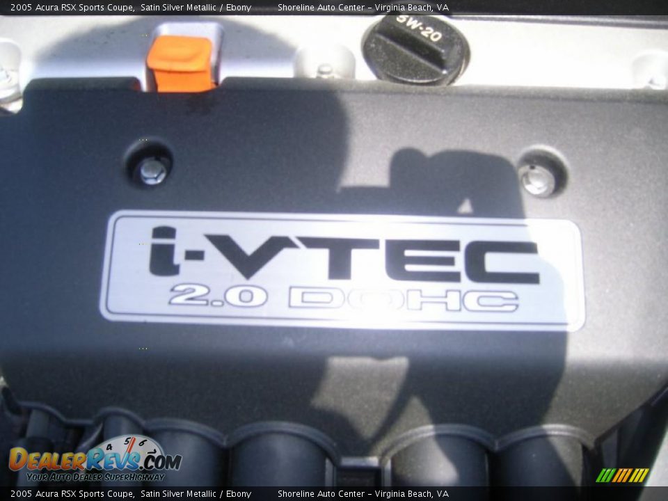 2005 Acura RSX Sports Coupe Satin Silver Metallic / Ebony Photo #22