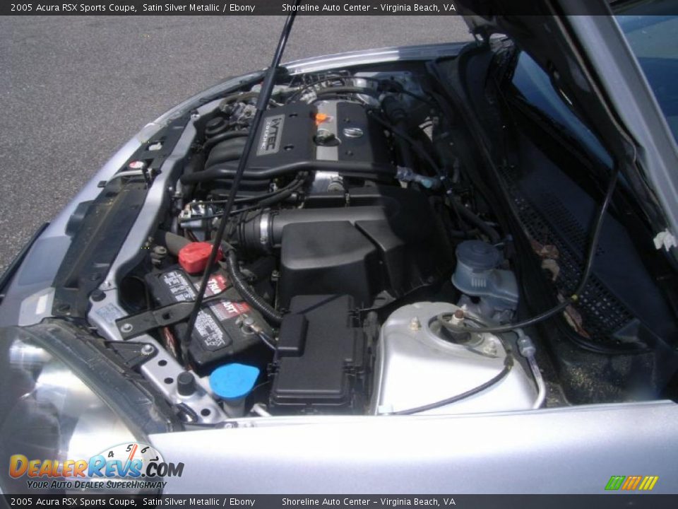 2005 Acura RSX Sports Coupe Satin Silver Metallic / Ebony Photo #23