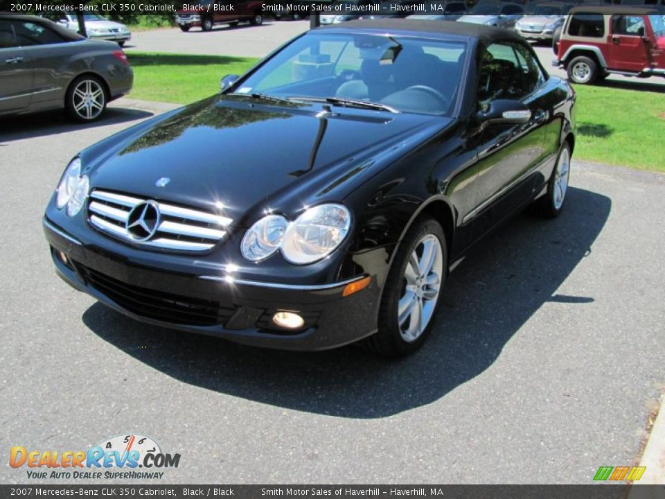 2007 Mercedes-Benz CLK 350 Cabriolet Black / Black Photo #2