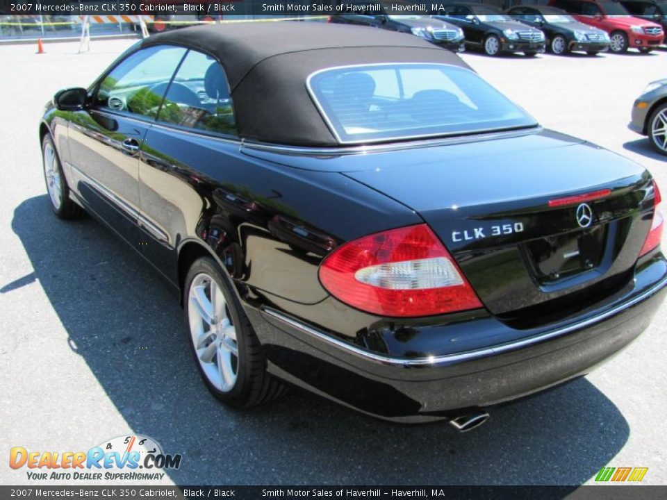 2007 Mercedes-Benz CLK 350 Cabriolet Black / Black Photo #3