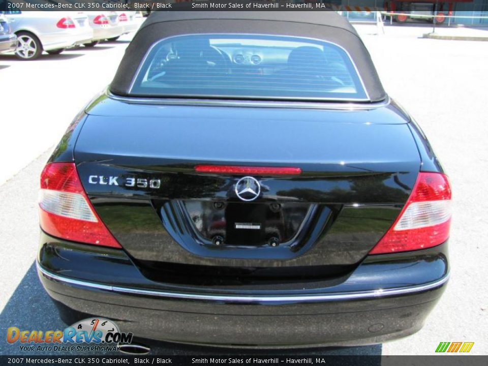 2007 Mercedes-Benz CLK 350 Cabriolet Black / Black Photo #4