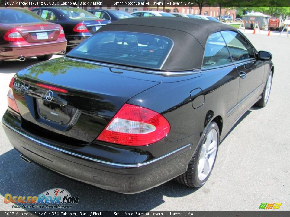2007 Mercedes-Benz CLK 350 Cabriolet Black / Black Photo #5