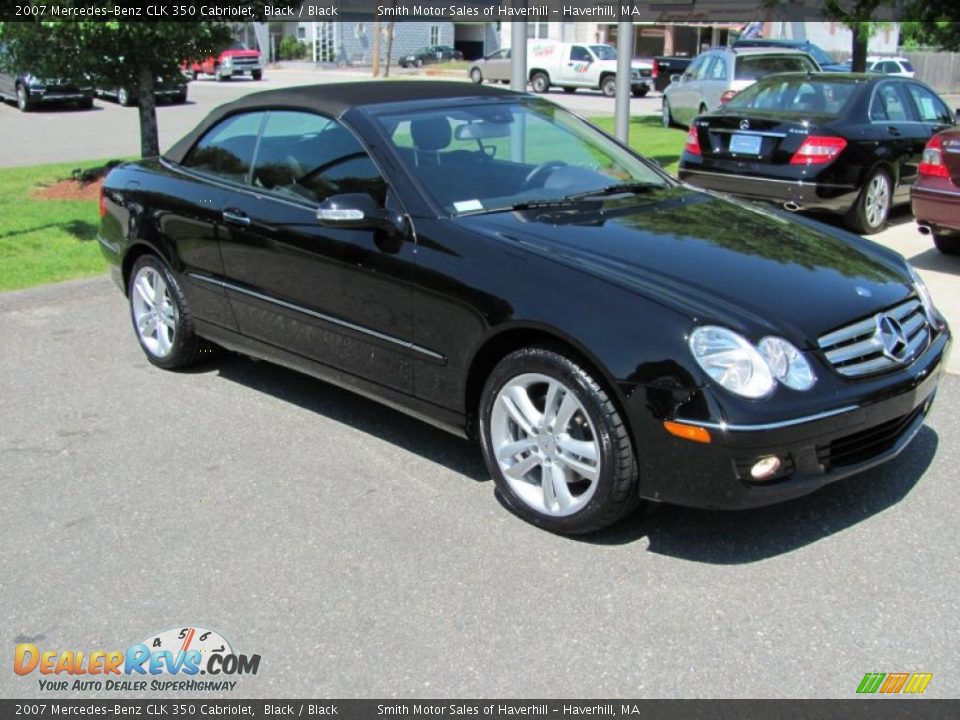 2007 Mercedes-Benz CLK 350 Cabriolet Black / Black Photo #6