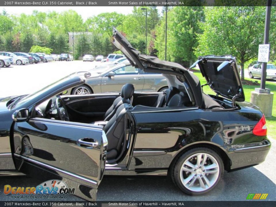 2007 Mercedes-Benz CLK 350 Cabriolet Black / Black Photo #7