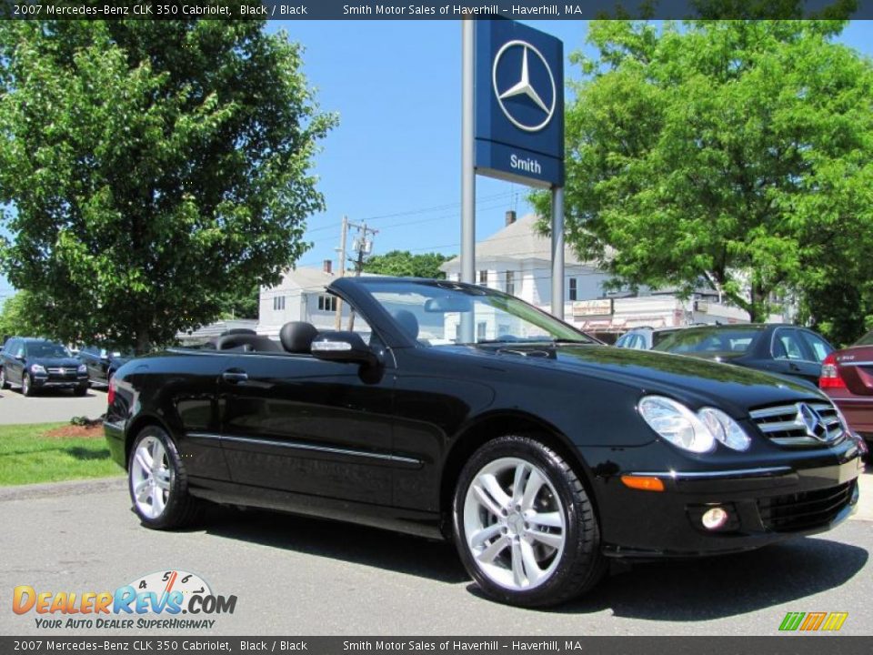 2007 Mercedes-Benz CLK 350 Cabriolet Black / Black Photo #11