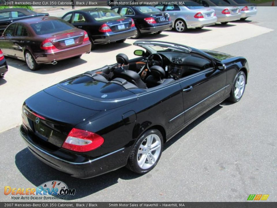 2007 Mercedes-Benz CLK 350 Cabriolet Black / Black Photo #12