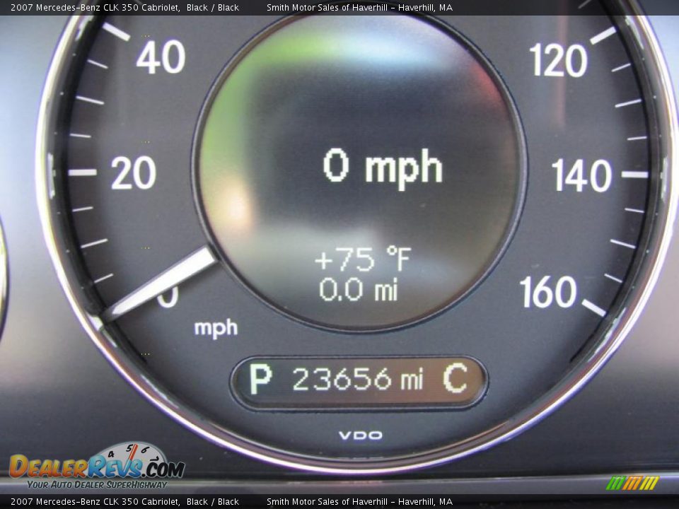 2007 Mercedes-Benz CLK 350 Cabriolet Black / Black Photo #13