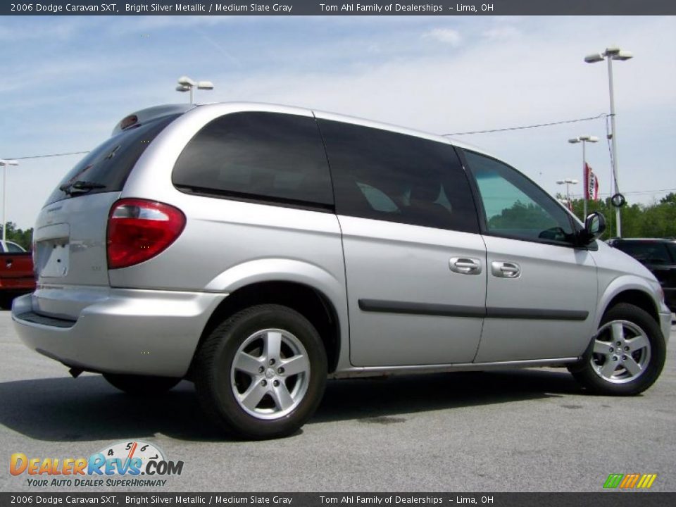 2006 Dodge Caravan SXT Bright Silver Metallic / Medium Slate Gray Photo #6