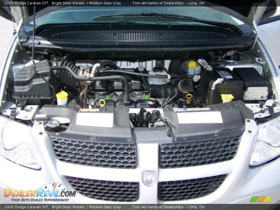 2006 Dodge Caravan SXT Bright Silver Metallic / Medium Slate Gray Photo #15