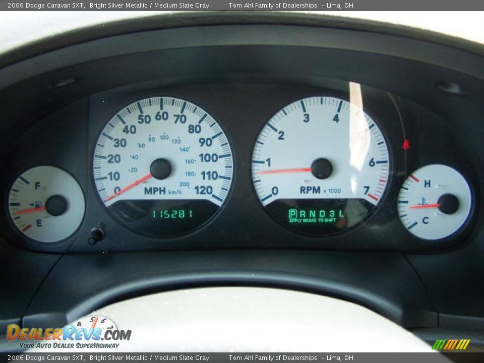 2006 Dodge Caravan SXT Bright Silver Metallic / Medium Slate Gray Photo #16