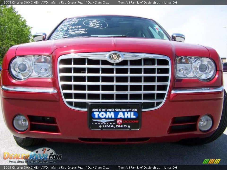 2008 Chrysler 300 C HEMI AWD Inferno Red Crystal Pearl / Dark Slate Gray Photo #3