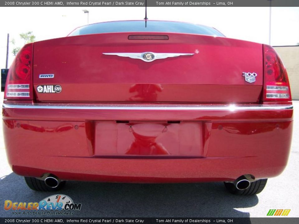 2008 Chrysler 300 C HEMI AWD Inferno Red Crystal Pearl / Dark Slate Gray Photo #6