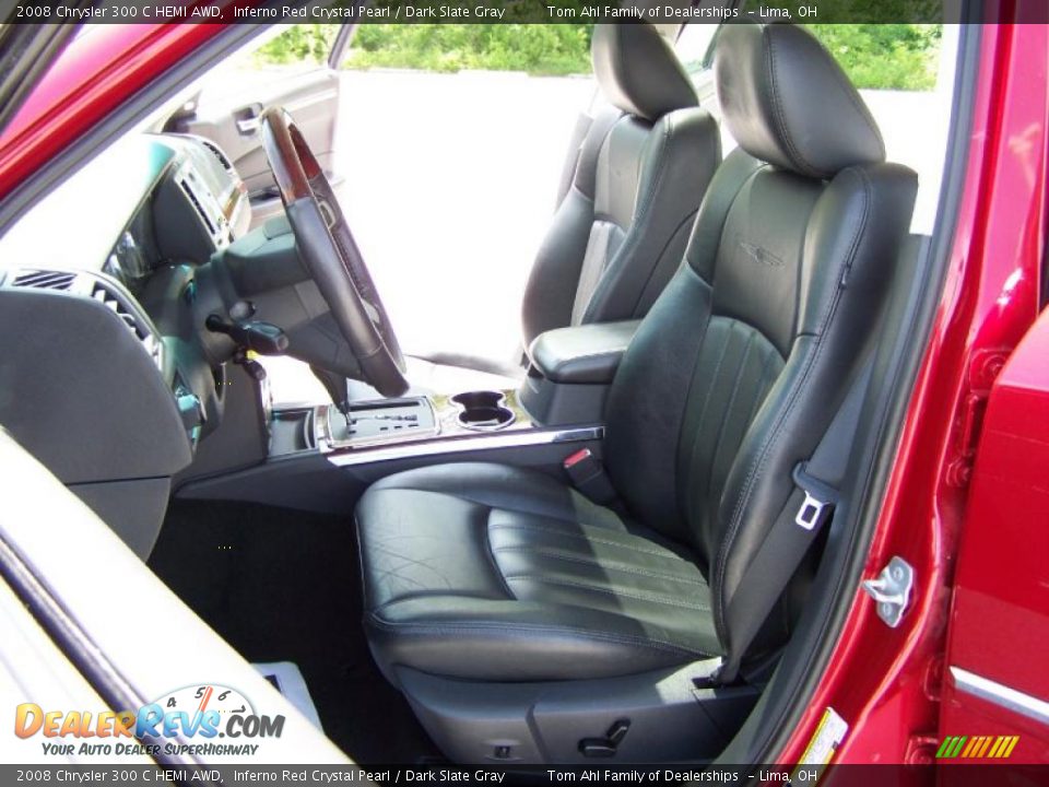 2008 Chrysler 300 C HEMI AWD Inferno Red Crystal Pearl / Dark Slate Gray Photo #9