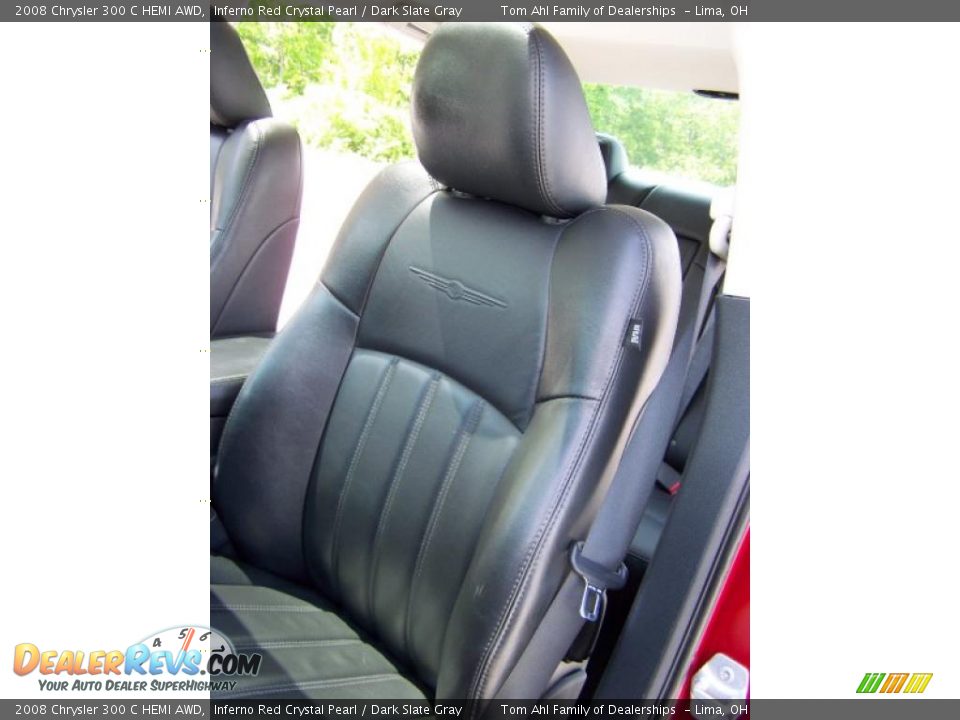 2008 Chrysler 300 C HEMI AWD Inferno Red Crystal Pearl / Dark Slate Gray Photo #10