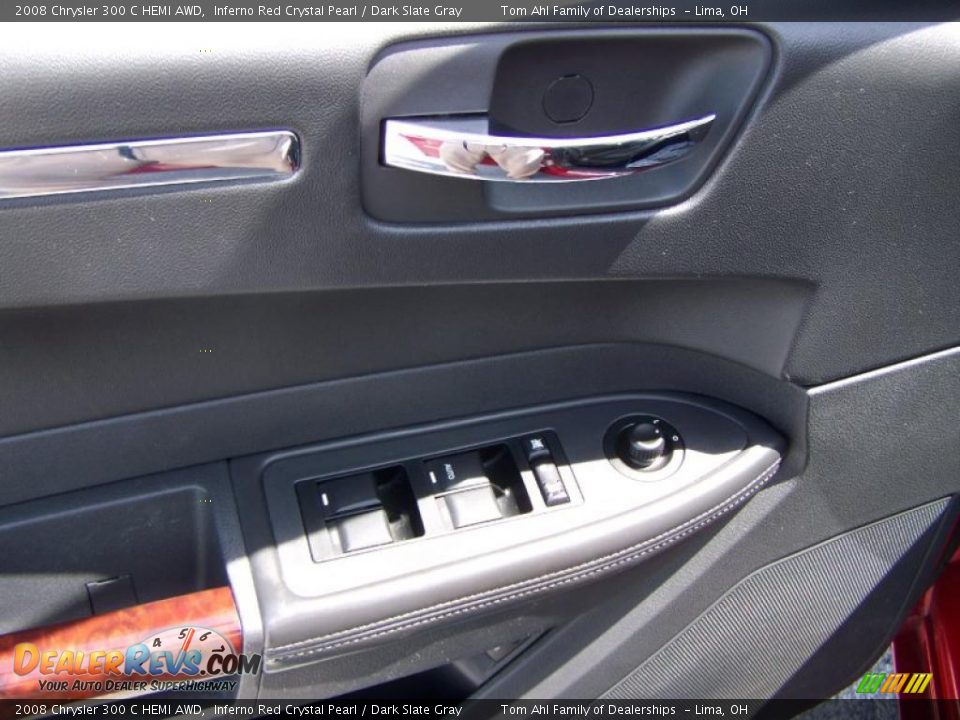 2008 Chrysler 300 C HEMI AWD Inferno Red Crystal Pearl / Dark Slate Gray Photo #12