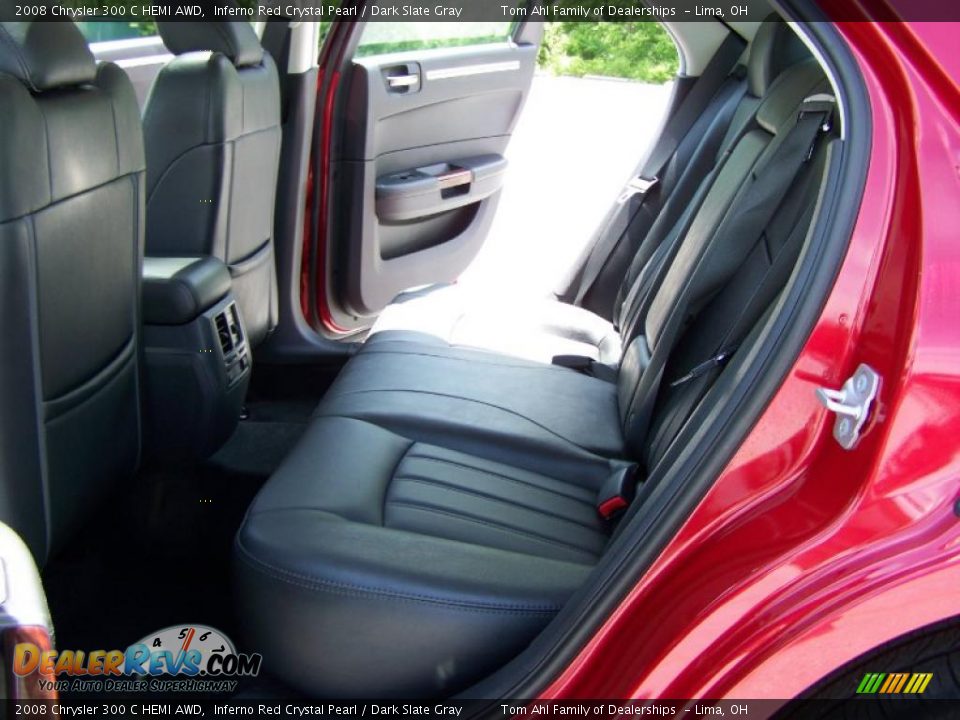 2008 Chrysler 300 C HEMI AWD Inferno Red Crystal Pearl / Dark Slate Gray Photo #13