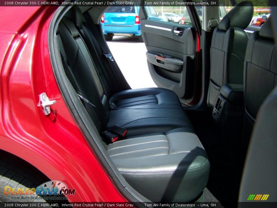 2008 Chrysler 300 C HEMI AWD Inferno Red Crystal Pearl / Dark Slate Gray Photo #15