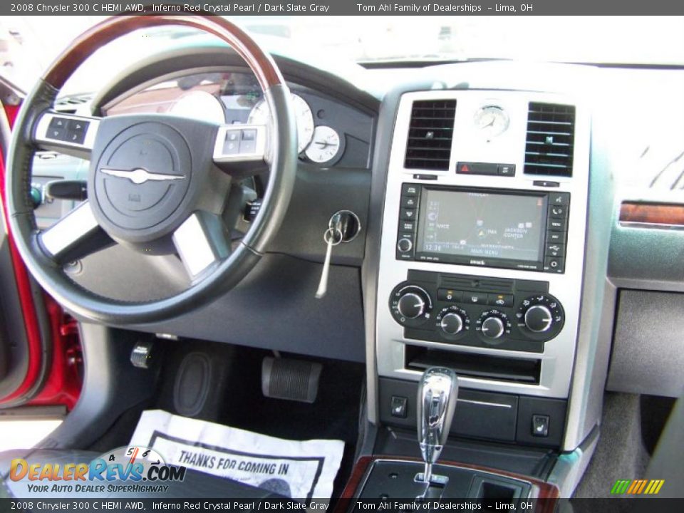 2008 Chrysler 300 C HEMI AWD Inferno Red Crystal Pearl / Dark Slate Gray Photo #18