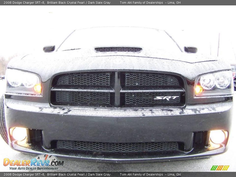 2008 Dodge Charger SRT-8 Brilliant Black Crystal Pearl / Dark Slate Gray Photo #3