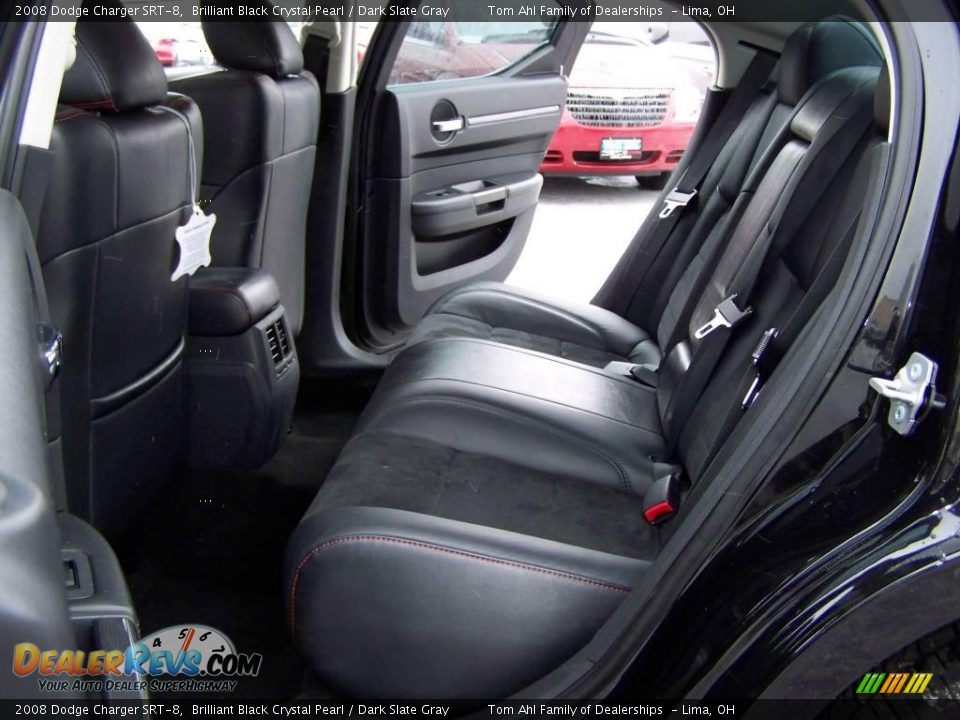 2008 Dodge Charger SRT-8 Brilliant Black Crystal Pearl / Dark Slate Gray Photo #13